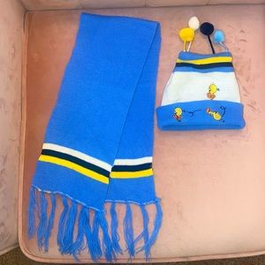Tweety Bird Youth Scarf and Beanie